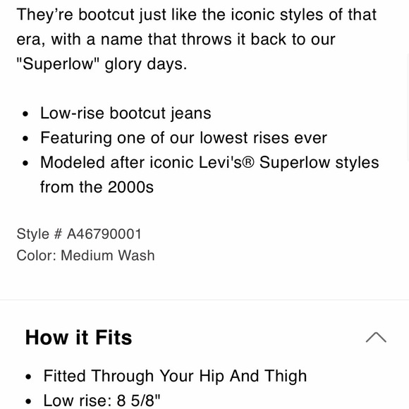 NET Levi's Superlow Bootcut - Picture 4 of 4